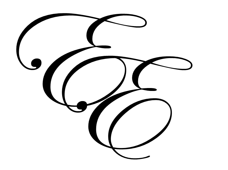 cursive 'E's logo